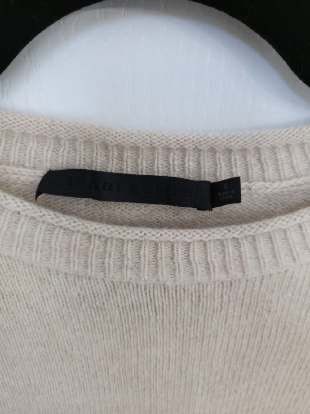 Jenni Kayne Everyday Sweater Oatmeal Wool Cashmere Blend Size S - Picture 4 of 10